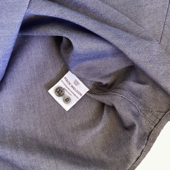 Mack Weldon 37.5 NWOT Oxford Button Down Long Sleeve in Denim Blue. Sz. XL - Picture 6 of 10